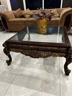 SOLID WOOD CHINYOTI CENTRE TABLE 3pcs