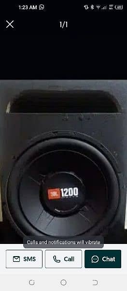JBL woofer new condition 0