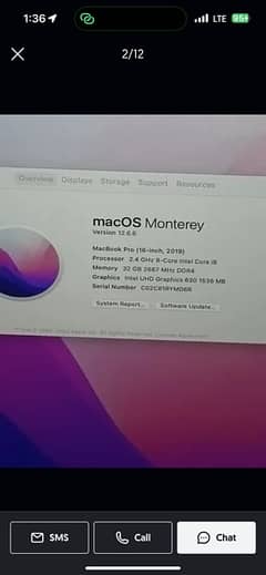 MACBOOK PRO LATE 2019 16 INCH, i9 , 2.4 8 CORE 32GB RAM 512GB