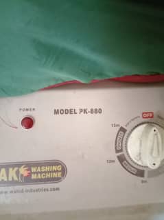 1 Pak washing machine Model PK-880 and one Pak Dryer machine PK-388