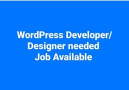 WordPress Developer / Designer Job available 0