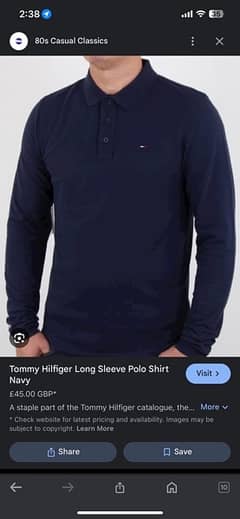 tommy hilfiger full sleeves polo