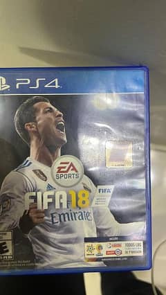 FIFA 18 ORIGINAL DISK FOR PS4