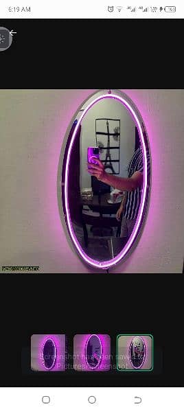pink neon selfie acrylic mirror for room wall ! only delivery 2