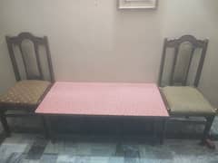 sheesham 1 center table 2 chairs