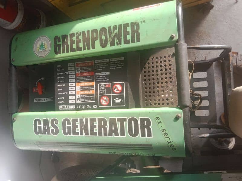 Gas generator 6 kV behtreen condition  imported 1