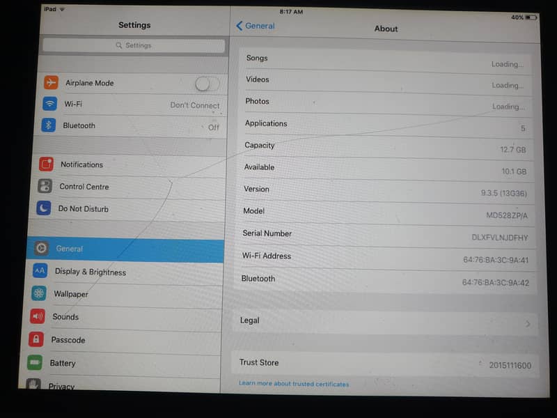 Apple Ipad Mini 16gb Excellent battery timing 2