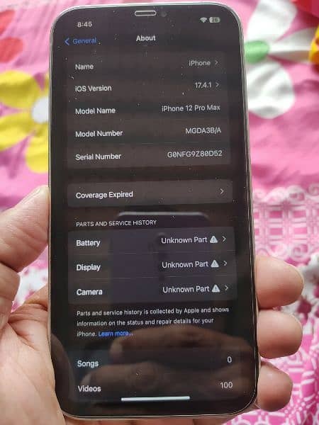 iphone 12 pro max 128GB refurbished with all original parts of iphone 5