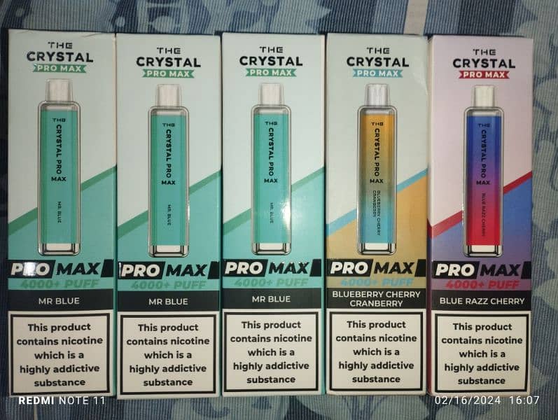 The Crystal Pro Max 4,000+ Puffs 2% Nicotine Mash Coil 3