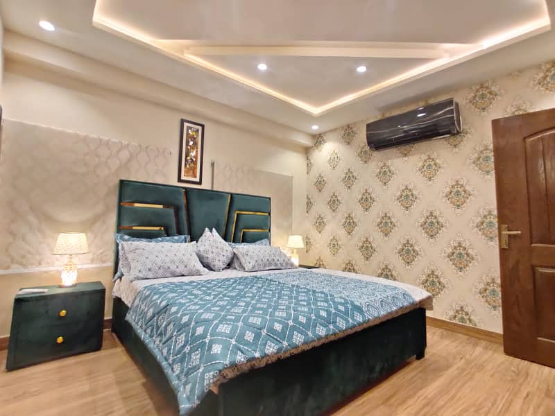 1 Bedroom VIP Full furnish flat per day available in Bahria town Lahore 19