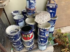 ICI PAINT EMPTY 4/1 GALLONS BUCKETS FOR SALE