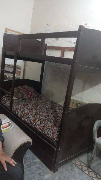 bunk bed for sale with a new single mattress 0