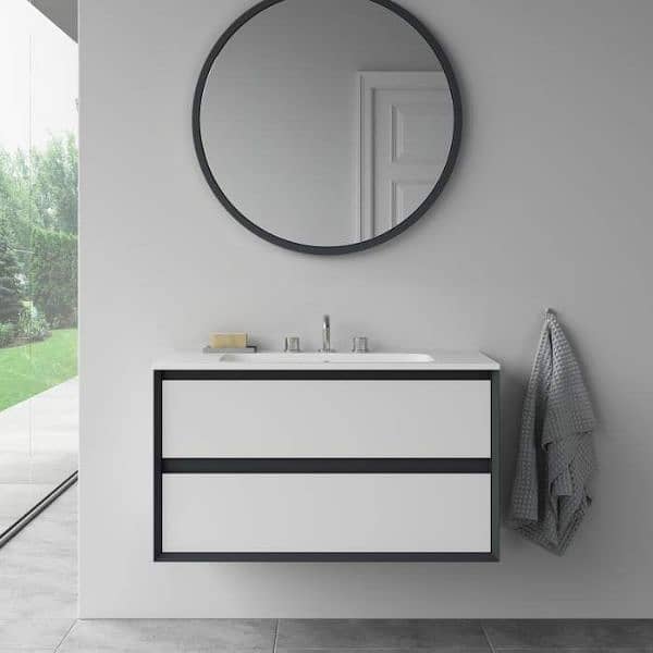 Bath vanity/ bathroom sink with cabinet/PVC vanity/ best quality 2