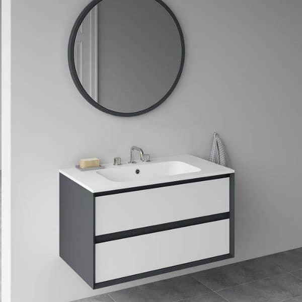 Bath vanity/ bathroom sink with cabinet/PVC vanity/ best quality 4