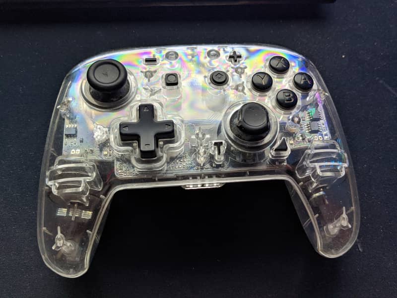 YS10 Wireless Controller Nintendo Switch Clear Transparent 3