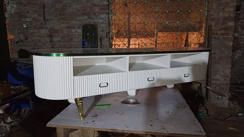 led rack console TV table 5