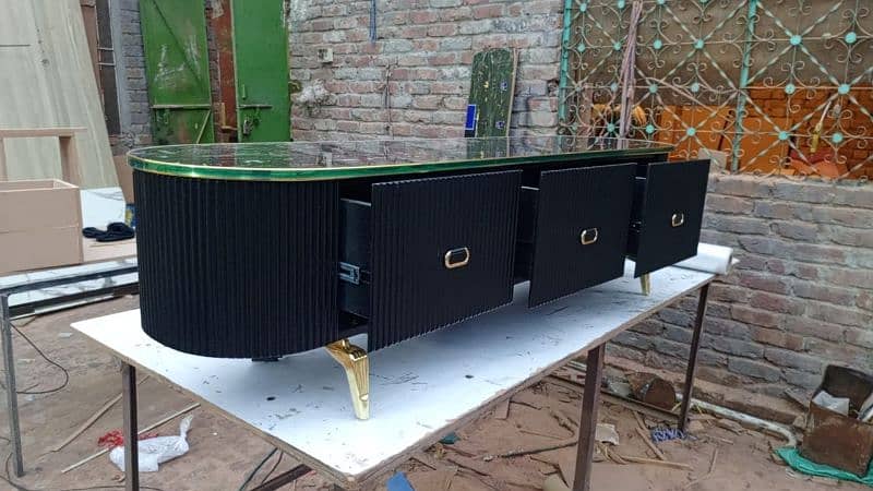 led rack console TV table 8