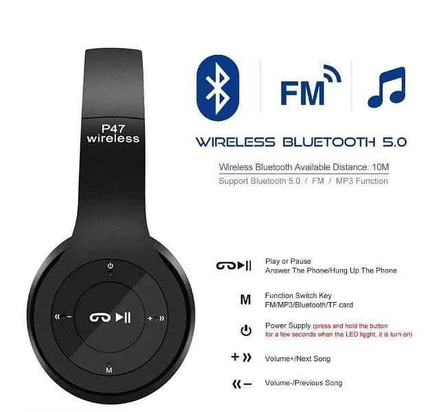 P47 wireless headphones 0