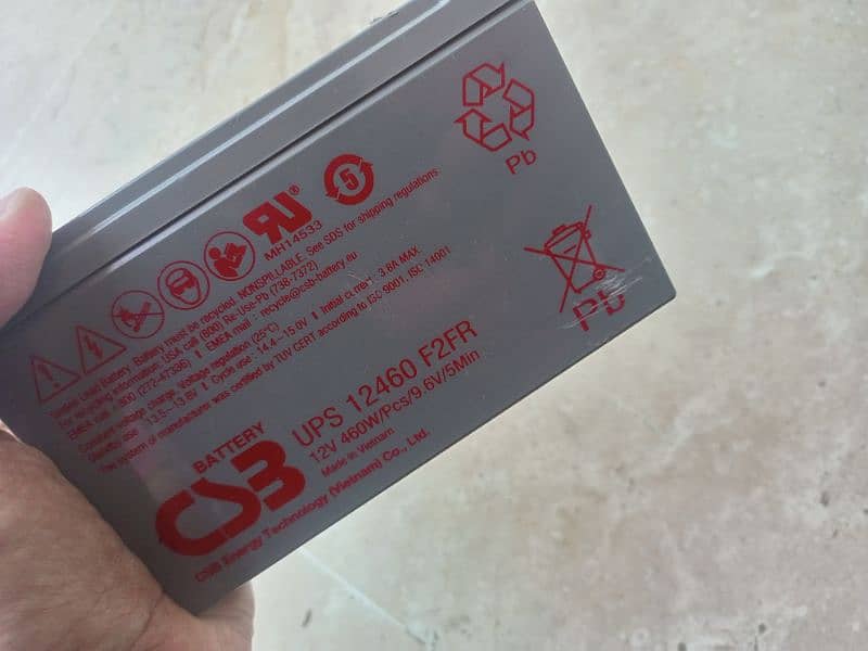 CSB Dry Battery 12V 9.6AMP  Made in Vietnam 0