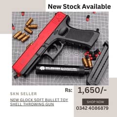 New Glock Soft Bullet toy shell throwing gun
