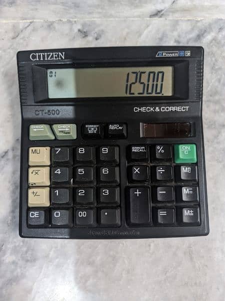 Citizen CT-500 Calculator 1