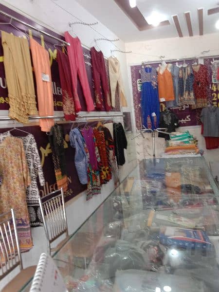 گارمنٹس شاپ چلتا کاروبار براۓ فروخت garments shop 4