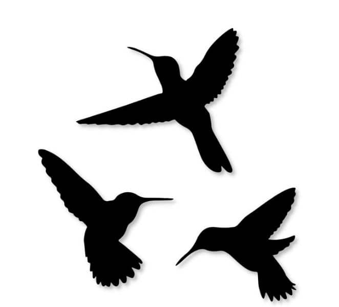 pack of. 3 wall decore sparrows. . . . . delivery available 1