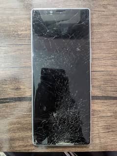 Sony Xperia 1 Screen Shattered as you can the photo