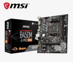 Msi B450m A pro max Mobo with ryzen5 3500X combo