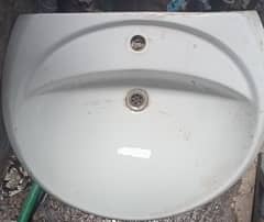 3star Company Full Size Basin Sink In White Colour with stand