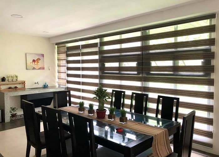 wooden blinds Black-out roller blinds for homes, offices, and shops 1
