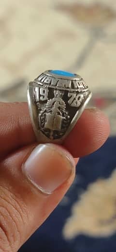 old silver ring 1978