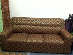 sofa set 1 and 3 Almost new urgent sale