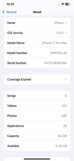 iPhone 11 Pro max 64 gb JV 10/10 condition
