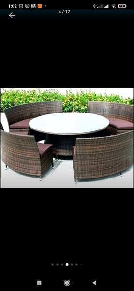 Outdoor Synthetic Rattan Furniture Long Lasting imported materials 18