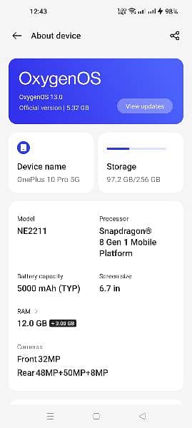 Onplus 10 Pro PTA Approved 0