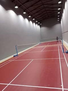 badminton floor mats / badminton poles