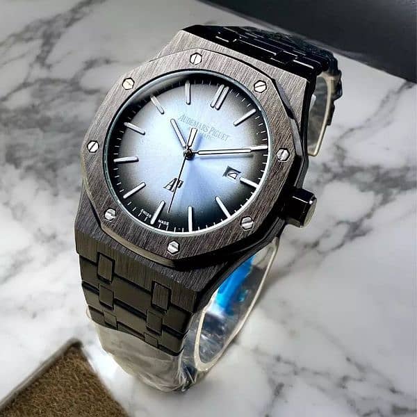 A. P Royal Wrist Watch For Mens. Waterproof With Stainless Steel Chain. 9