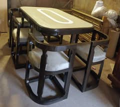 6 Chair Space saving dining table Available on ALI HAMMAD FURNITURE