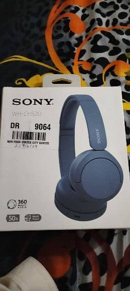 Sony WH-CH520 wireless headphone 0333-6689550 0