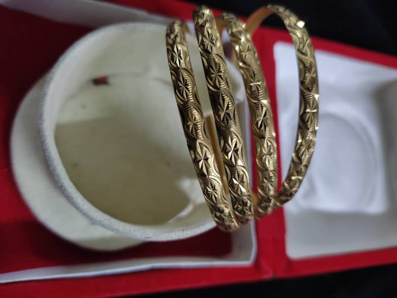 Gold bangles pure gold 0