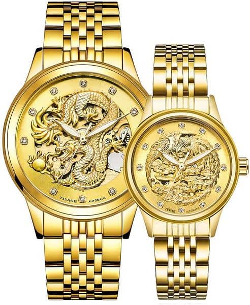 Luxury NOBJN Automatic Dragon Wrist Watch . 1