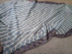 sky blue and white ready to wear dupatta