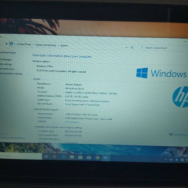 Hp Probook Core i3 4th Generation Touch screen Laptop 3