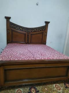 chinyoti design king size wooden bed set