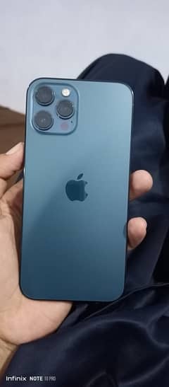 I phone 12 pro max blue colour 256 Gb