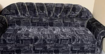 Sofa black colour 3+2+1