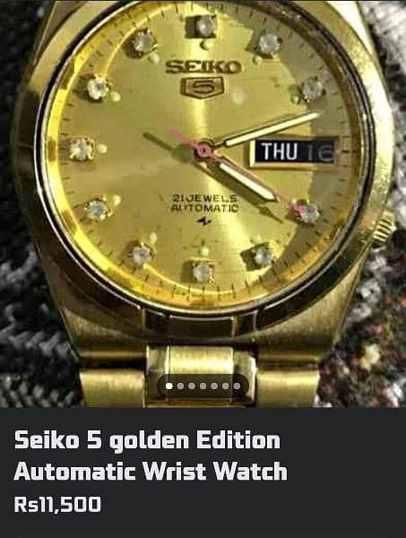 SEIKO 5 Gold Edition Automatic wrist Watch 3