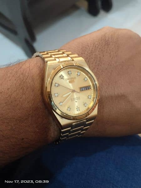 SEIKO 5 Gold Edition Automatic wrist Watch 9