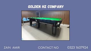 golden HZ snooker company all table available here
